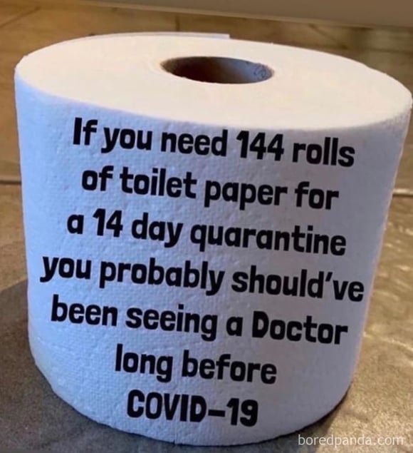 Toliet paper covid